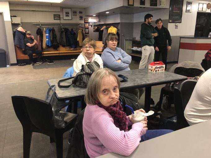 People having fun bowling at Towne Bowl one last time!