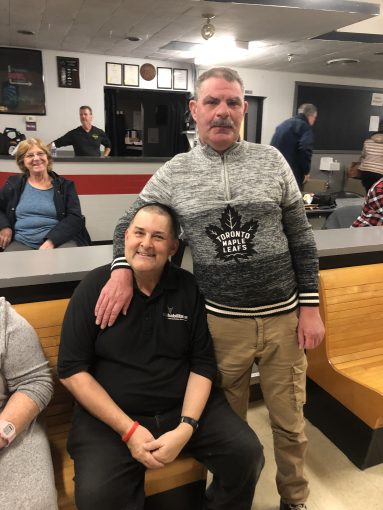 People having fun bowling at Towne Bowl one last time!