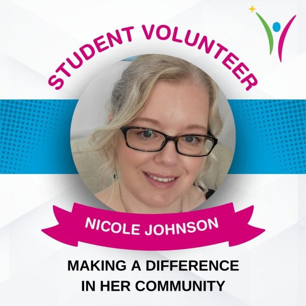 Student VOlunteer Nicole Johnson Making a Difference in her community.