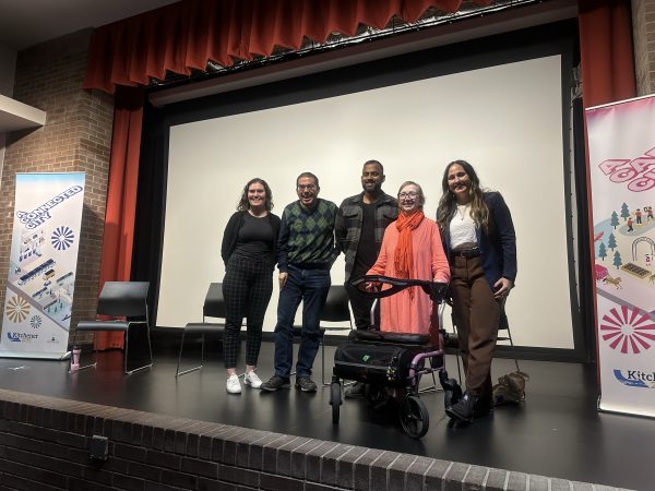 Speakers at at the Kitchener Public Library where Kitchener 2051 hosted their first ever Speaker Series on Ability and Mobility.