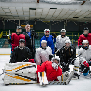 A hockey team photo