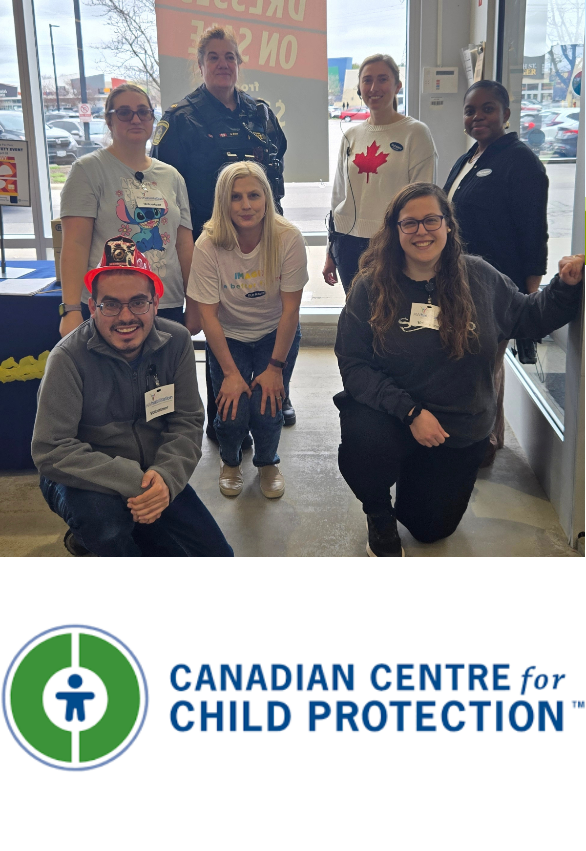 A group of volunteers in support of the Canadian Centre for Child Protection.