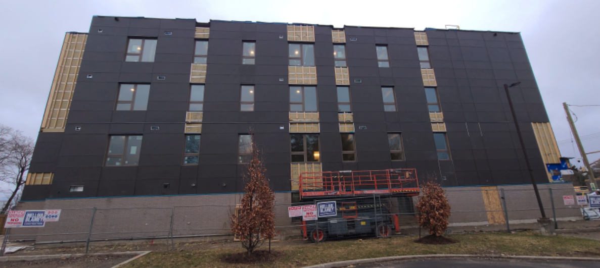 construction progress at 878 Frederick Street