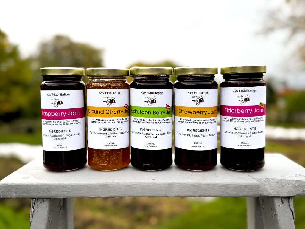 5 jars of our farm farm