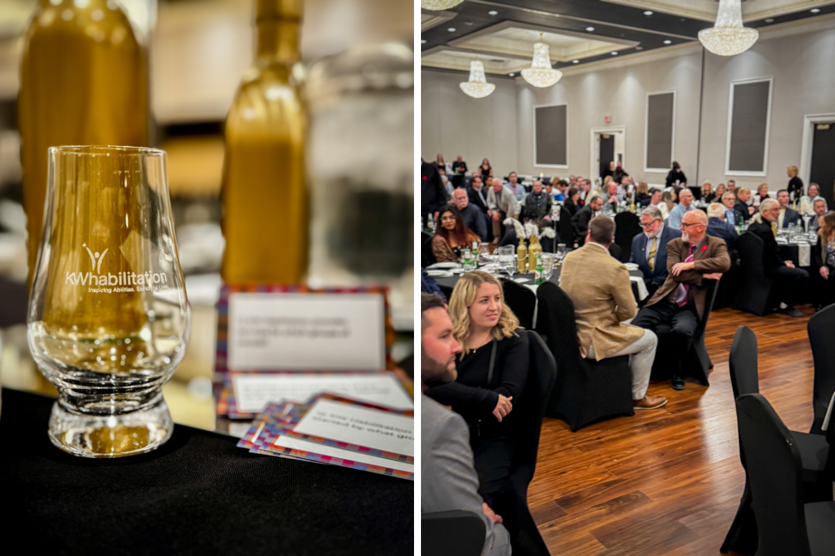 photos from KW Habilitation's Scotch Tasting Event