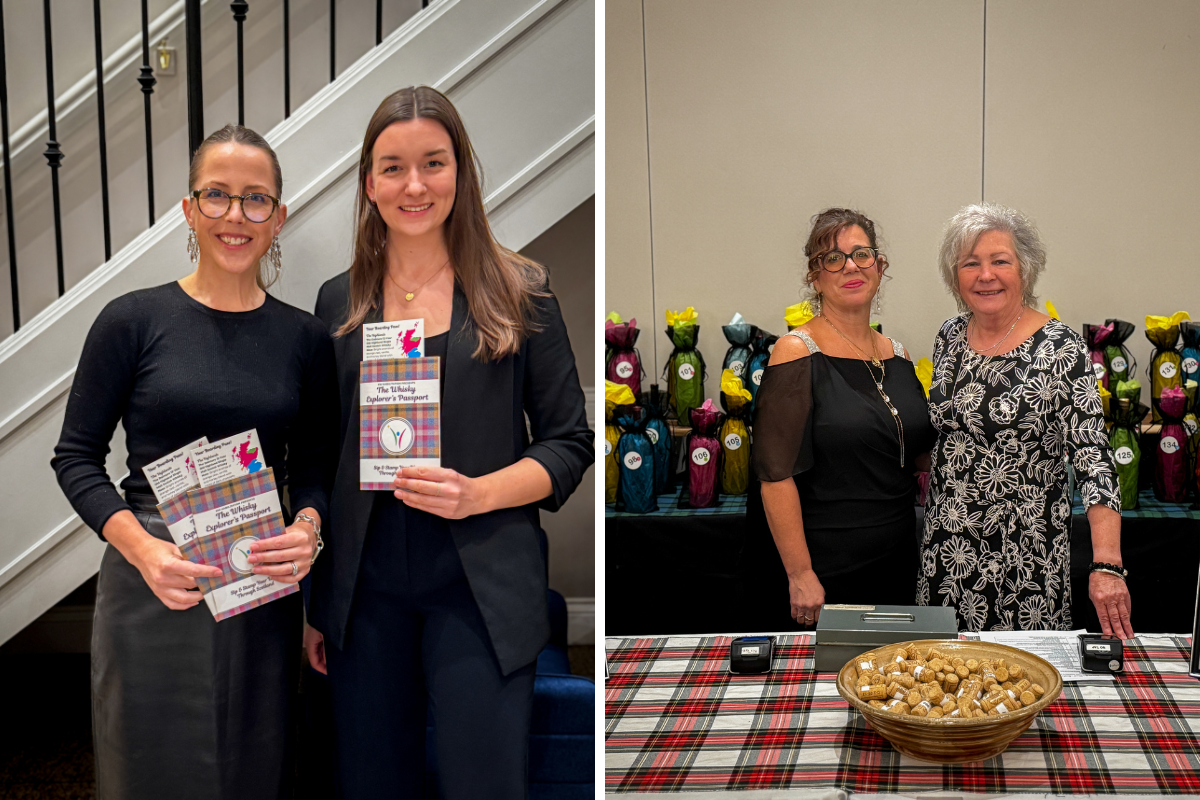 photos from KW Habilitation's Scotch Tasting Event