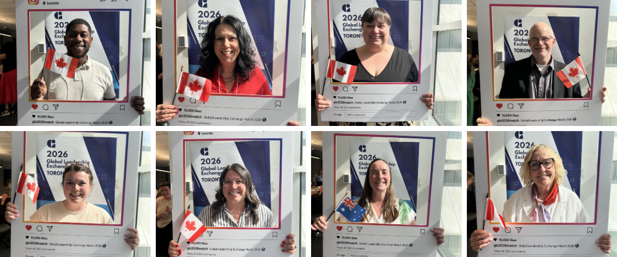 collage of photos from the Global Leadership Exchange