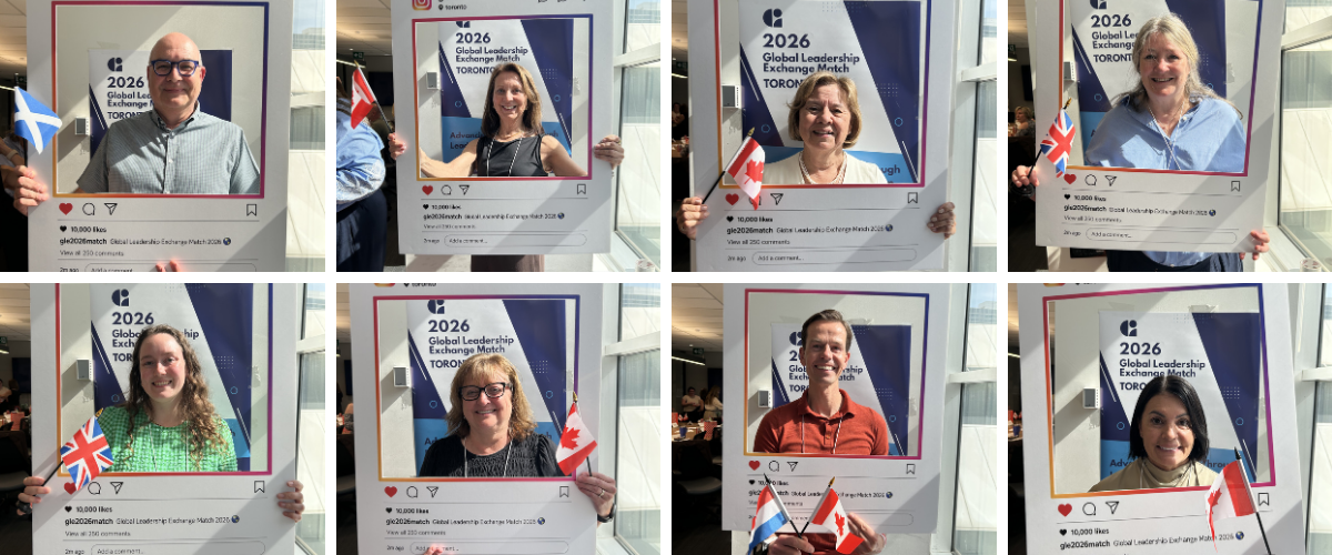collage of photos from the Global Leadership Exchange