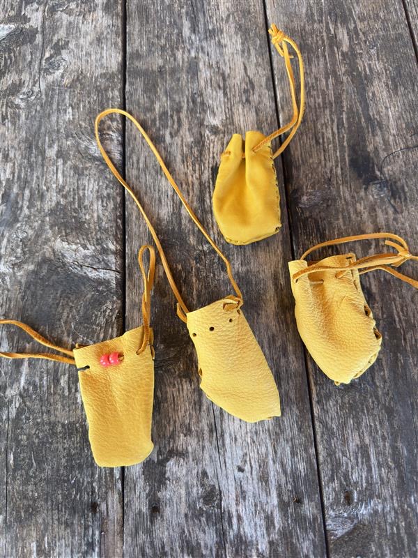 photo of 4 handmade medicine bags